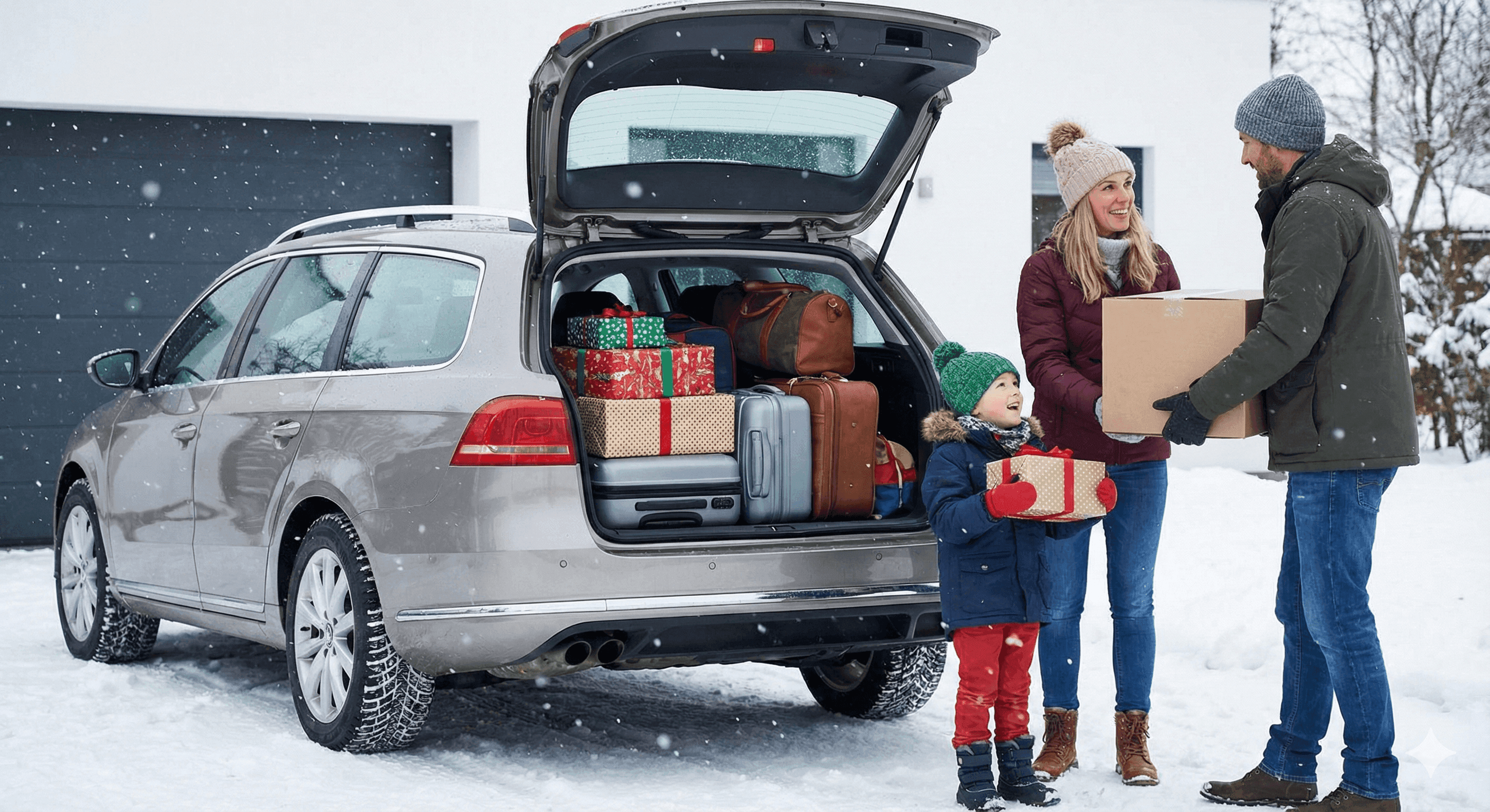 Juleferie 2025. Billede genereret af AI.