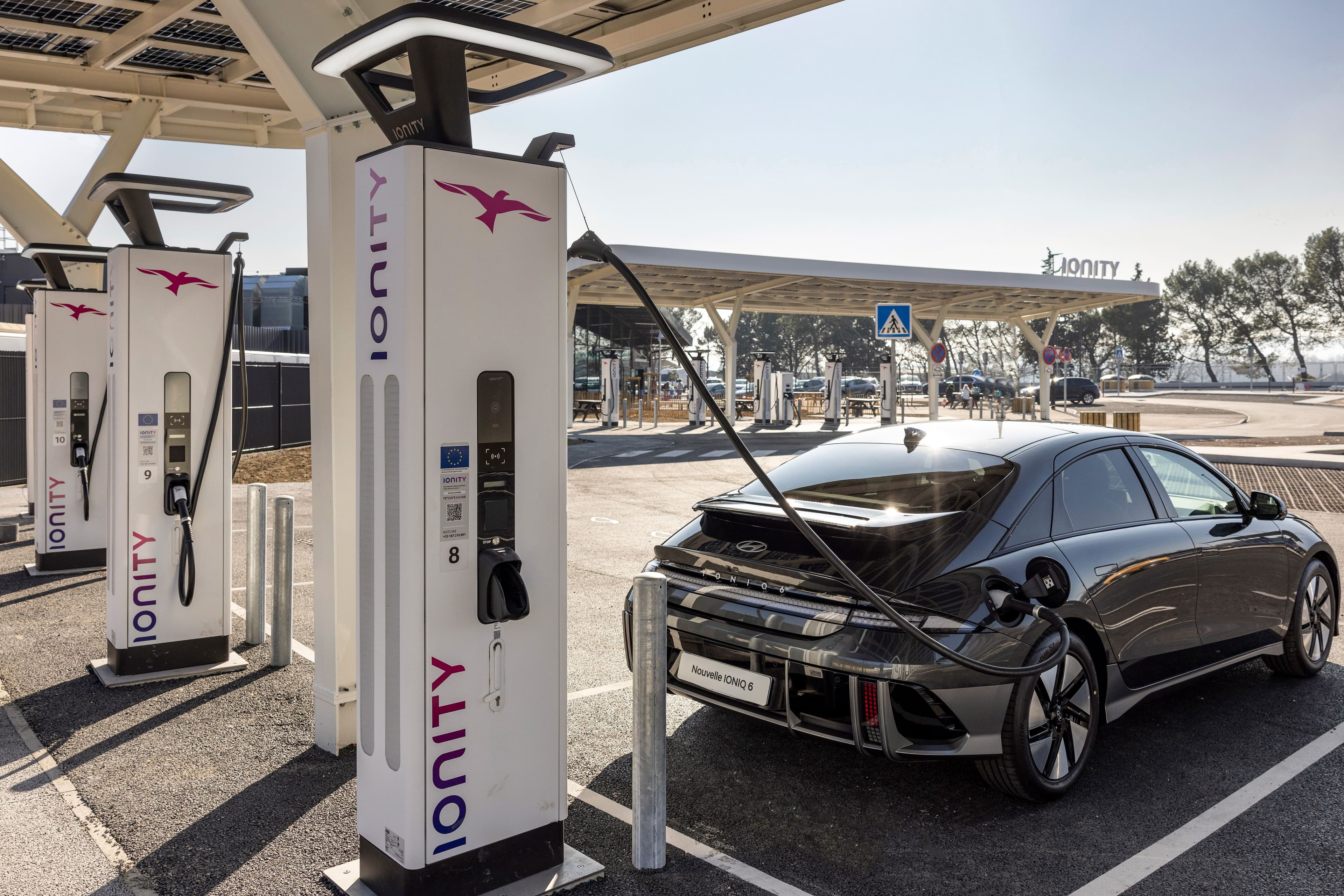 Hyundai IONIQ 6 hos IONITY. Foto: IONITY