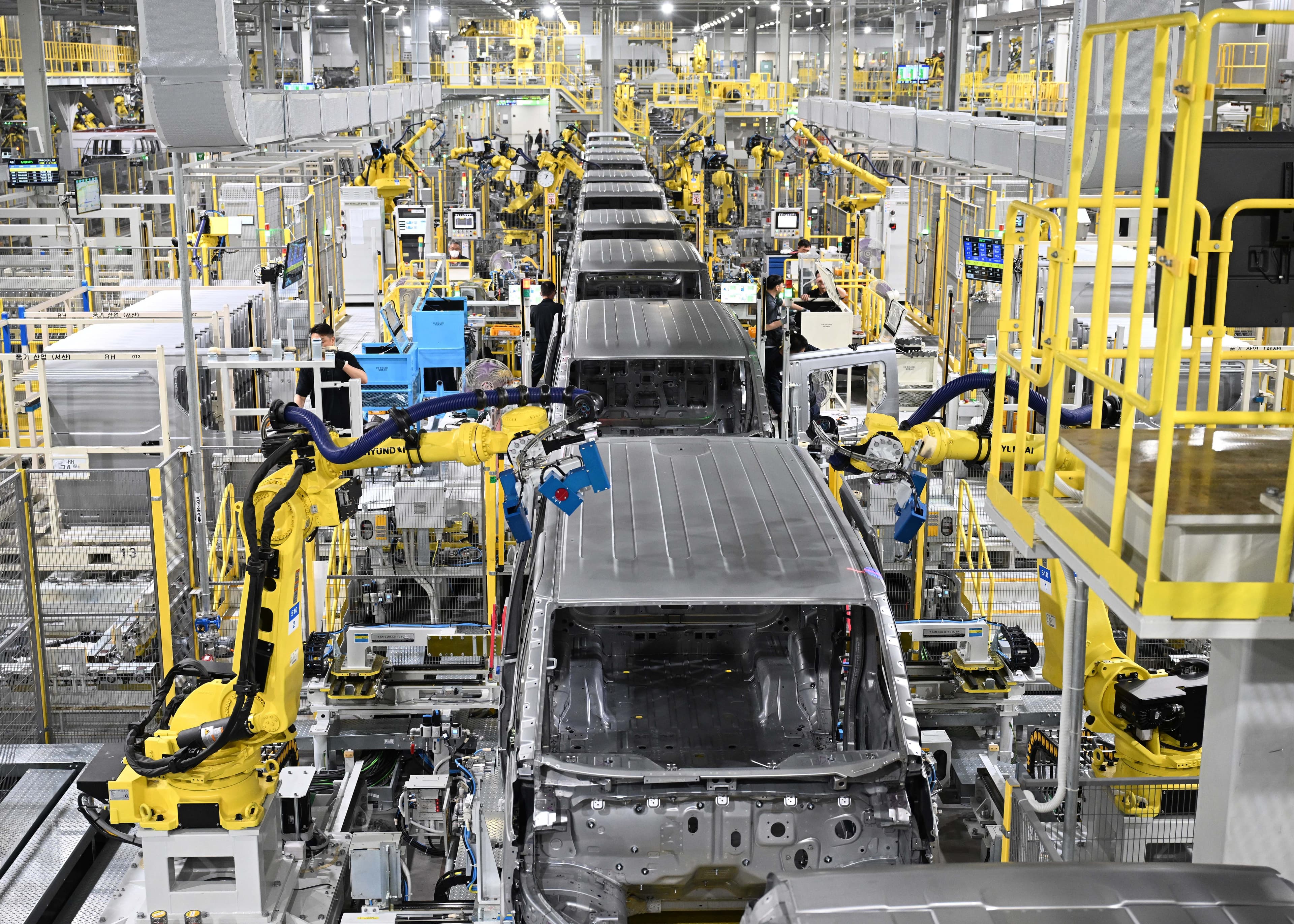 Foto: Kia. Kias nye fabrik i Korea skal lave 250.000 elbiler om året.