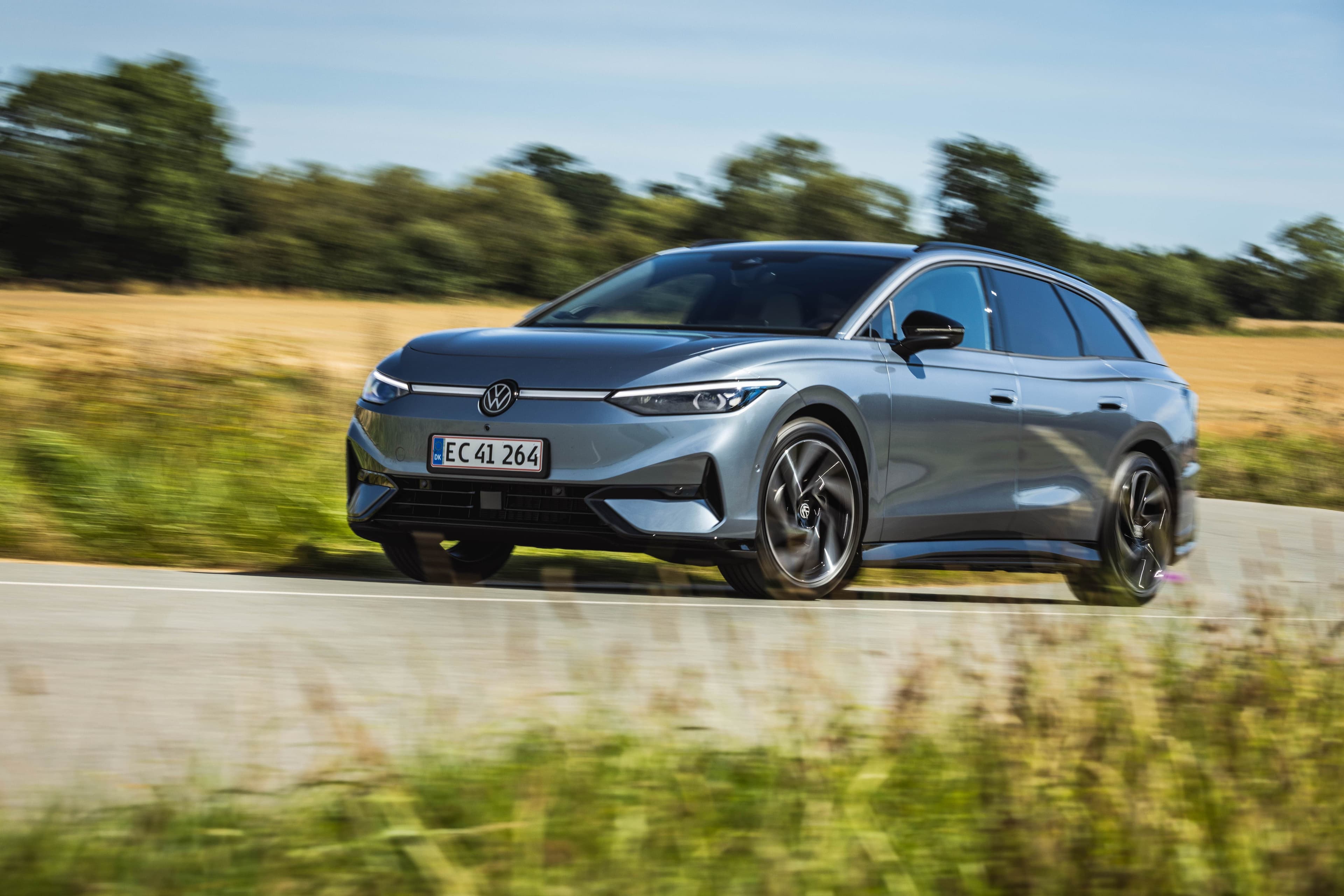 Foto: VW. Volkswagen ID7 Tourer har en rækkevidde på 698 km.